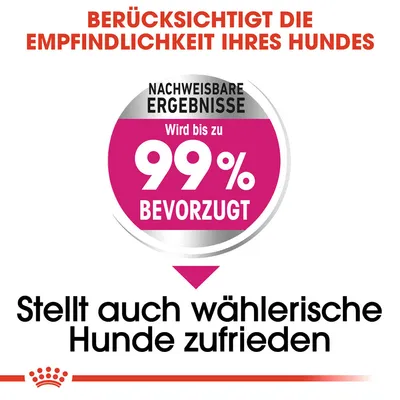 Berücksichtigt die Empfindlichkeit Ihres Hundes. Nachweisbare Ergebnisse: Wird bis zu 99% bevorzugt. Stellt auch wählerische Hunde zufrieden.