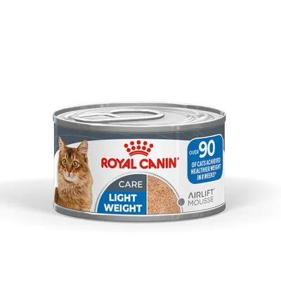 ROYAL CANIN CARE LIGHT WEIGHT Airlift Mousse. Over 90 af kattene opnåede en sundere vægt på 8 uger. ROYAL CANIN CARE LIGHT WEIGHT Airlift Mousse. Over 90 af kattene opnåede en sundere vægt på 8 uger.