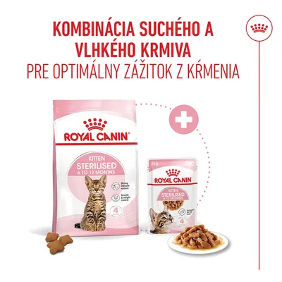 Royal Canin Sterilised Kitten v omáčke