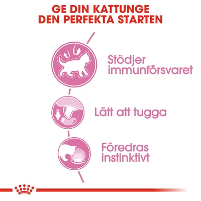 Ge din kattunge den perfekta starten. Stödjer immunförsvaret, lätt att tugga, föredras instinktivt.
