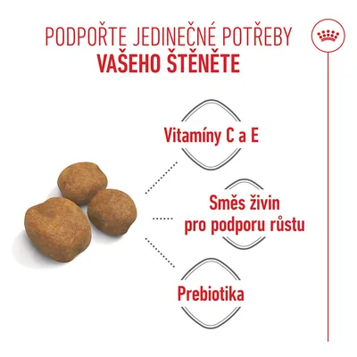Abbildung granulí s informacemi: vitaminy C a E, směs živin pro podporu růstu, prebiotika. Abbildung granulí s informacemi: vitaminy C a E, směs živin pro podporu růstu, prebiotika.