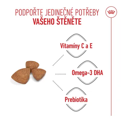 Abraz kroket s vyznačenými složkami: vitaminy C a E, omega-3 DHA, prebiotika. Abraz kroket s vyznačenými složkami: vitaminy C a E, omega-3 DHA, prebiotika.