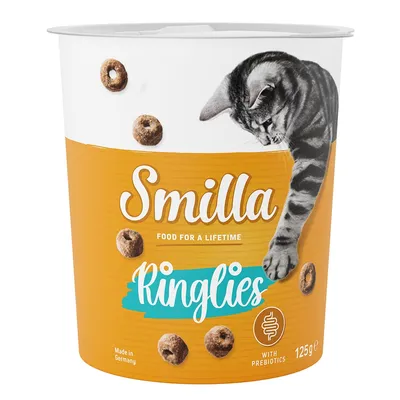 Smilla Ringlies, kattefoder med præbiotika, fremstillet i Tyskland, 125g.