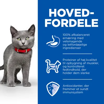 HOVEDFORDELE: 100% afbalanceret ernæring med velsmagende og letfordøjelige ingredienser. Proteiner af høj kvalitet til opbygning af muskler, kontrolleret fedtindhold, antioxidanter for immunforsvar.