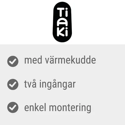 Tiaki, med värmekudde, två ingångar, enkel montering