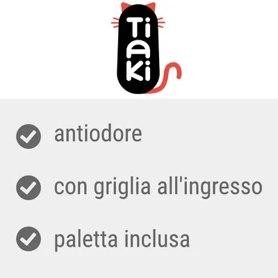 Tiaki, antiodore, con griglia all'ingresso, paletta inclusa