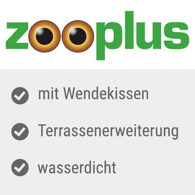 Zooplus. Eigenschaften: mit Wendekissen, Terrassenerweiterung, wasserdicht.