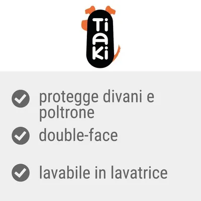 Tiaki. protegge divani e poltrone, double-face, lavabile in lavatrice.