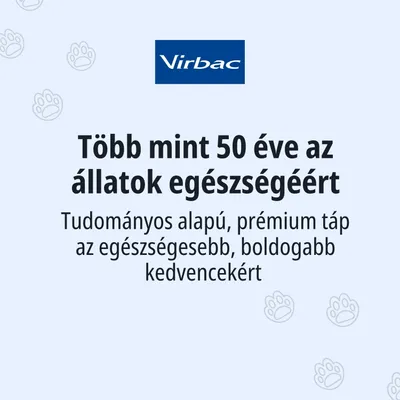 Virbac. Több mint 50 éve az állatok egészségéért. Tudományosan megalapozott prémium eledel egészségesebb, boldogabb háziállatoknak.