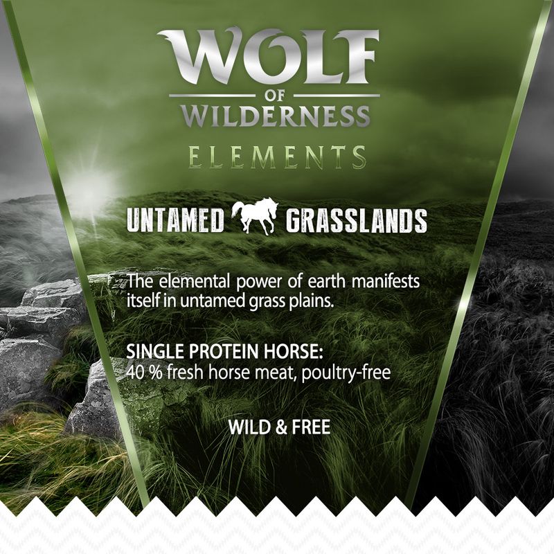 Wolf of Wilderness "Untamed Grasslands" Άλογο - Χωρίς Δημητριακά