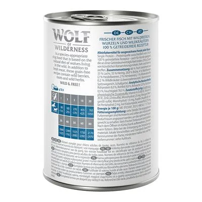 Sparpack Wolf of Wilderness Adult - Single Protein 12 x 400 g