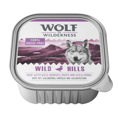 Wolf of Wilderness Wild Hills. 100% без зерна. Утка с лесными ягодами, корнями и дикими травами.