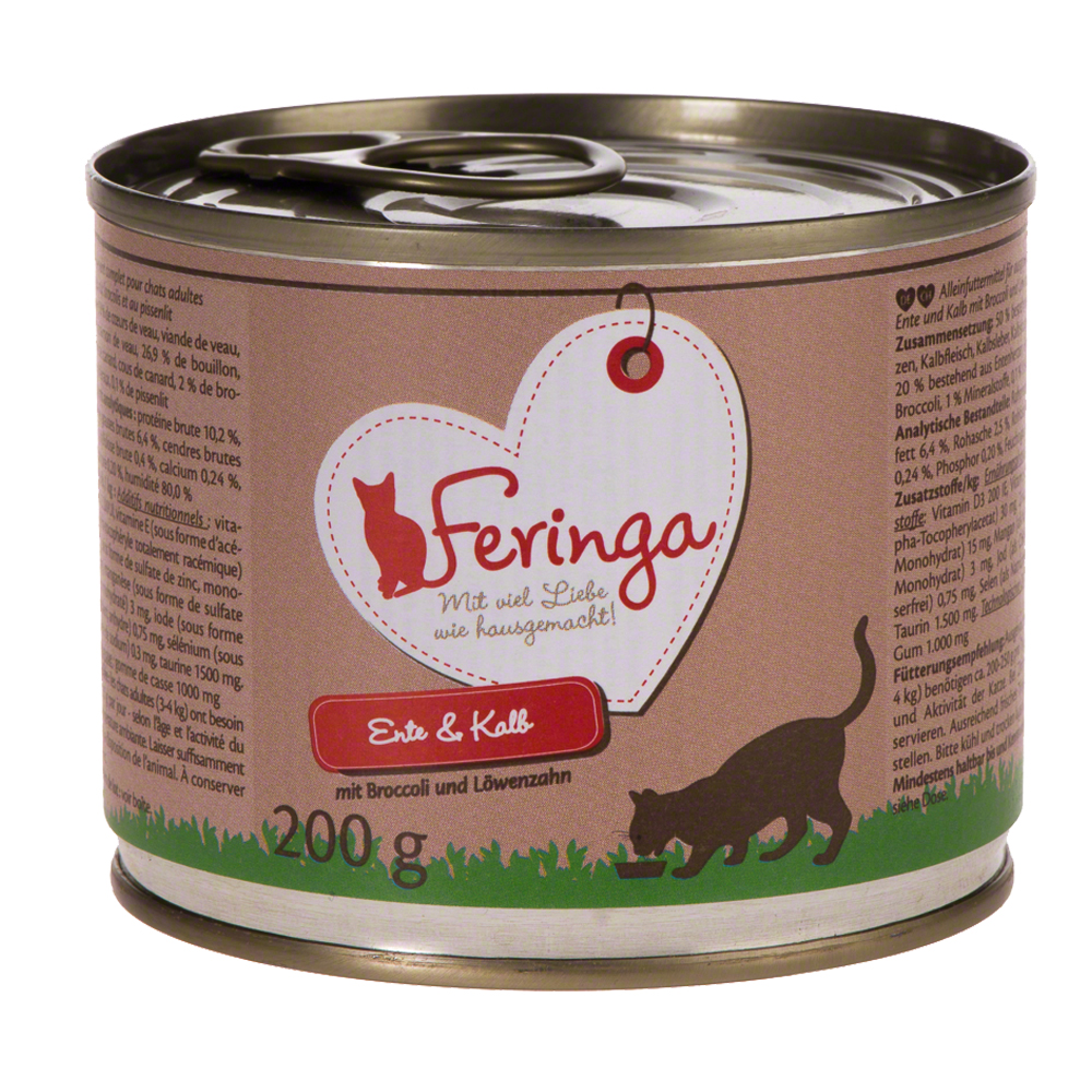 Fotografie produktu: Výhodné balení Feringa Menu Duo - dvě příchutě 12 x 200 g - Kachna a telecí