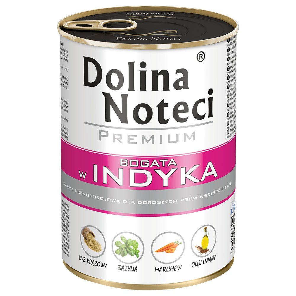 Fotografie produktu: Dolina Noteci Premium míchané balení 24 x 400 g - míchané balení (jehněčí, hovězí, krůtí, kachní)