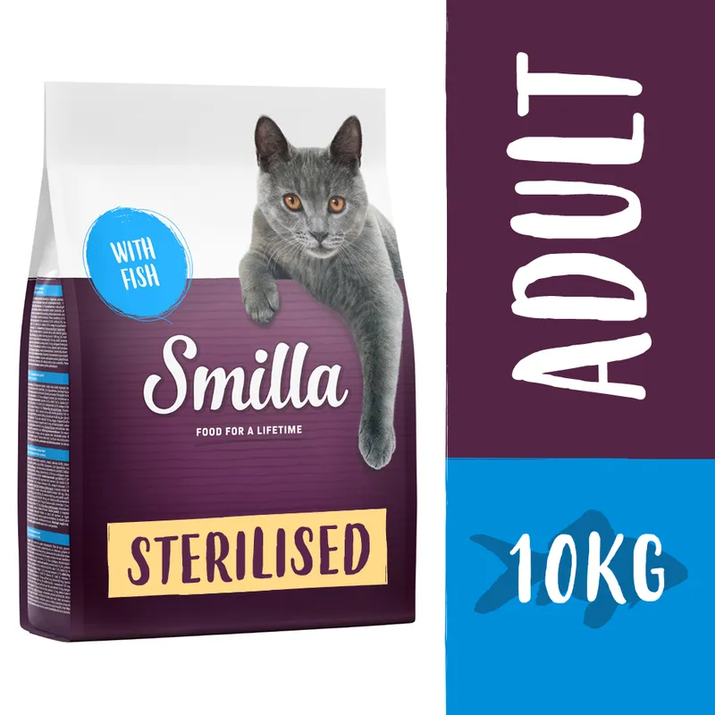 Smilla 2 x 10 kg pienso para gatos - Pack Ahorro - Adult Sterilised con pescado