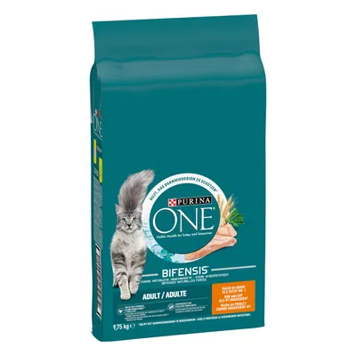 Purina ONE Adult Pollo & Cereali integrali Crocchette per gatti - 5,7 kg