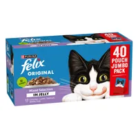 Felix Original Pouches 40 x 85g - Mixed Selection in Jelly