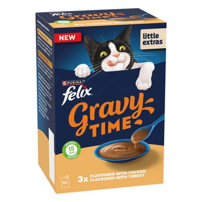 Felix Gravy Time 6 x 40g - Chicken & Turkey (6 x 40g)