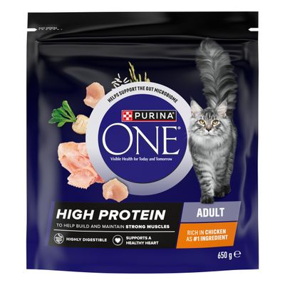 PURINA ONE High Protein Rich in Chicken - Multibuy: 4 x 650g