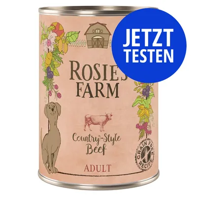 Rosie's Farm Country-Style Beef Adult. Grain Free Recipe. Jetzt testen.