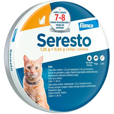 Seresto collar antiparasitario para gatos 38 cm