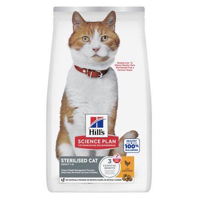 Hill's Science Plan Sterilised Cat Adult 1-6 с курицей
