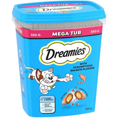 Dreamies Mega Tub Salmon (350g)