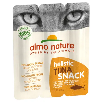 Almo Nature Holistic Snack Cat - 3 x 15 г с тунцом Almo Nature Holistic Snack Cat - 3 x 15 г с тунцом