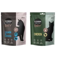 Cosma vegyes próbacsomag 2 x 400 g - Air-Dried lazac & csirke + Extruded csirke