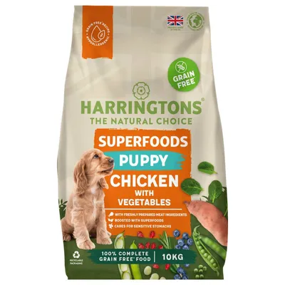 Harringtons Puppy Grain-Free with Superfoods Dry Dog Food - Chicken - 10kg