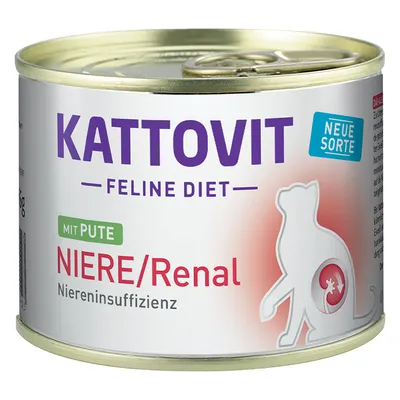 Kattovit Kidney/Renal 185 g - 6 x 185 g med kalkon 