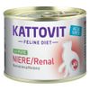 Kattovit Reni/Renal Insufficienza renale 12 x 185 g Alimento umido gatti Tacchino