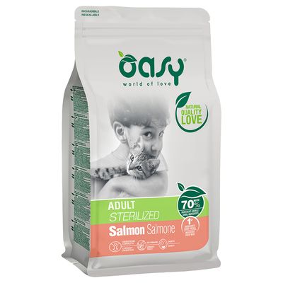 Oasy Adult Sterilized Salmone 7,5 kg