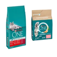  9,75 kg PURINA ONE + 2,8 kg Adult Lachs & Vollkorngetreide gratis! - SterilCat Rind