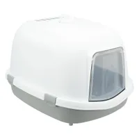 Trixie Katzentoilette Primo XXL Top mit Haube - grau/weiss