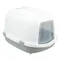 Trixie Katzentoilette Primo XXL Top mit Haube grau/weiss