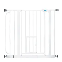 Barrière de sécurité Carlson Pet Gate avec chatière - hauteur : 76,2 cm, largeur : de 73,66 à 92,71 cm