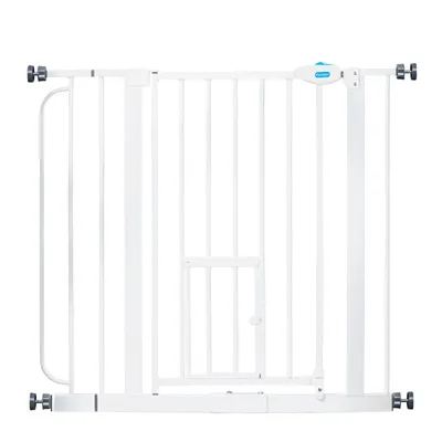 Carlson Pet Gate with Cat Flap - Height 76.2cm, Width 73.66 - 92.71cm