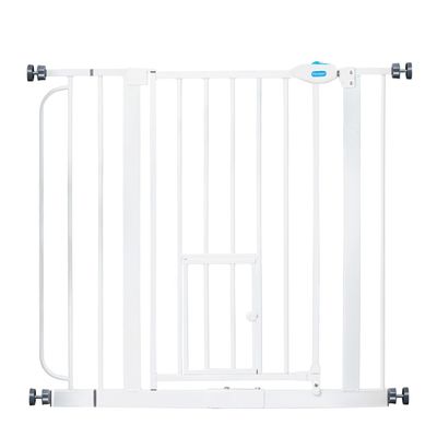 Carlson Absperrgitter Pet Gate mit Katzentür Höhe 76,2 cm, Breite 73,66 bis 92,71 cm