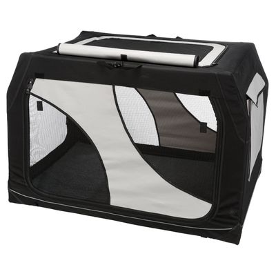 Trixie Hundebox faltbar Friends on Tour Mobile Kennel Vario B 99 x T 71/61 x H 65 cm (Größe L)
