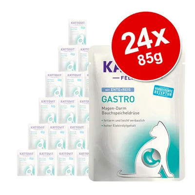 Kattovit Feline Gastro Porsjonspose 24 x 85 g