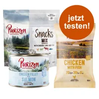 Jetzt probieren: Purizon - getreidefrei - Trockenfutter: Sterilised Adult Lachs mit Huhn - 100 g
