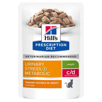 Hill's Prescription Diet c/d Multicare Stress + Metabolic poulet pour chat 12 x 85 g
