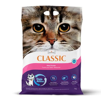 Intersand Classic Άμμος για Γάτες με Άρωμα Πούδρα Μωρού 7 kg