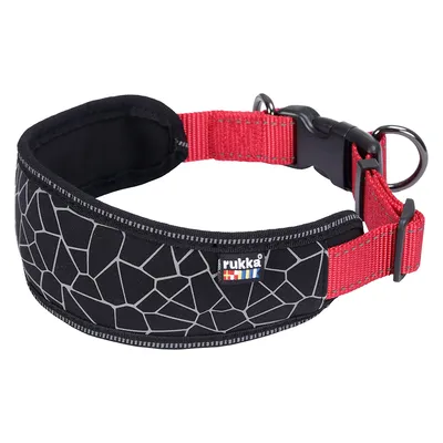 Rukka® Cube Soft Περιλαίμιο, κόκκινο / μαύρο - Μέγεθος S: 30-40 cm περίμετρος λαιμού, Π 20 mm