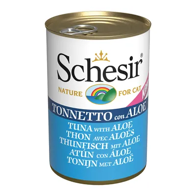 Schesir Nature macskáknak, tonhal aloe verával.