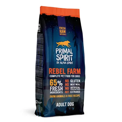 Primal Spirit 65% храна за кучета Rebel Farm - 12 кг
