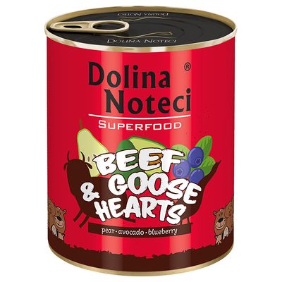 Dolina Noteci Superfood, 6 x 800 g Coeurs de bœuf et d'oie