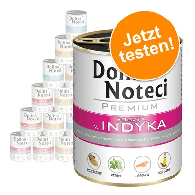 Dolina Noteci Premium, rijk aan kalkoen. Volledig voer voor volwassen honden met zilvervliesrijst, basilicum, wortelen en lijnzaadolie.
