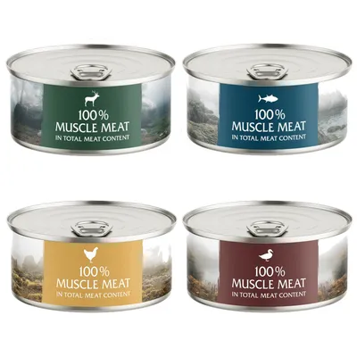 Wild Freedom Instinctive Probiermix 6 x 70 g - Ergänzungsfuttermittel - Huhn, Thunfisch, Hirsch/Huhn, Ente/Huhn